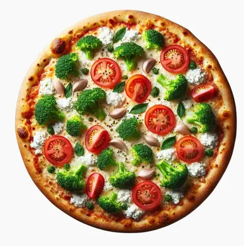 White Broccoli Pizza